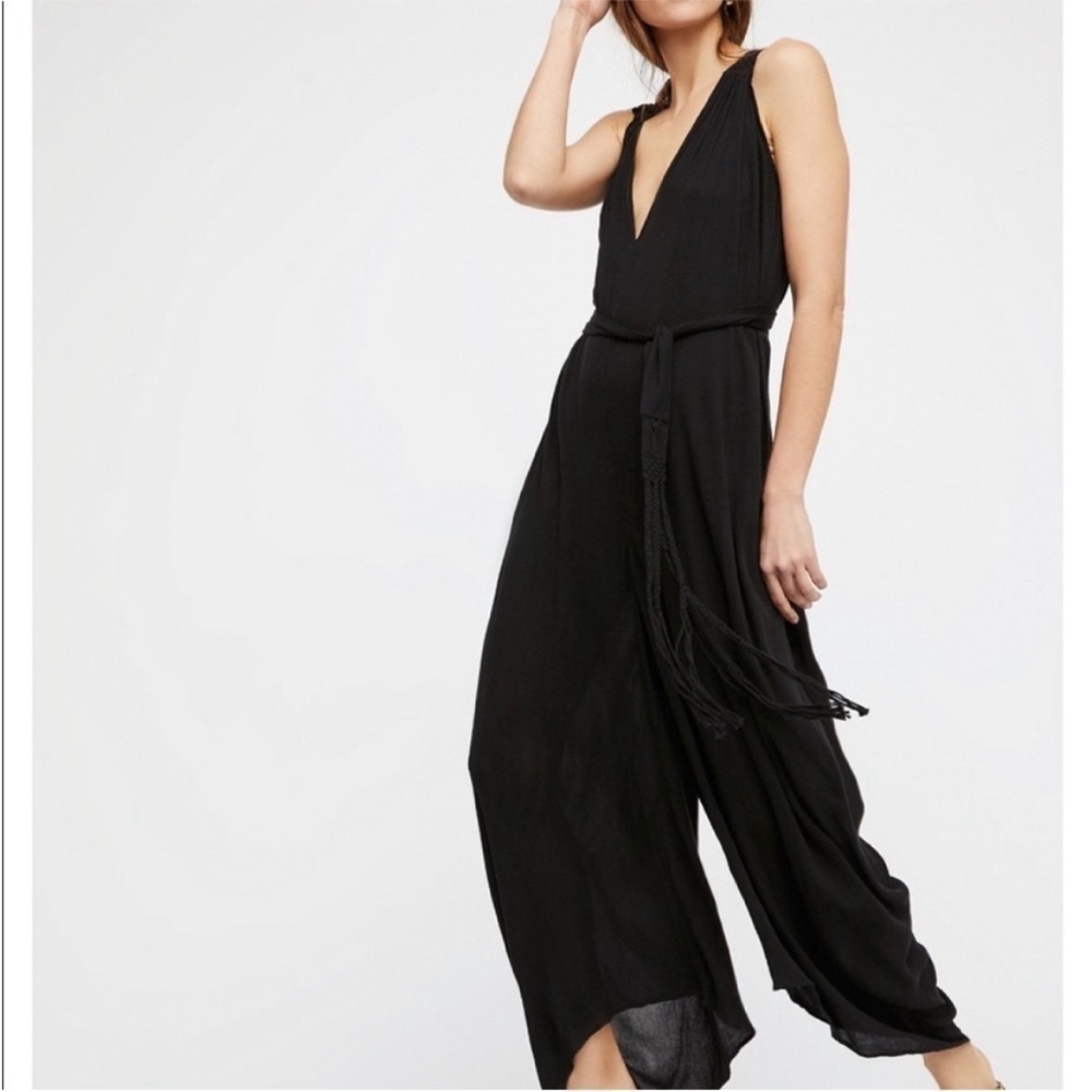 Free people endless summer fallin’ for you Wide Leg Jumpsuit Rare Oversized - Picture 8 of 9